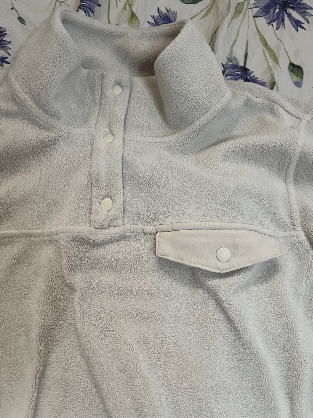 ✨ 32 Degrees Cream Half-Zip Fleece Pullover ✨ - Picture 4 of 5
